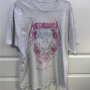 Metallica Gray Short Sleeve Tee